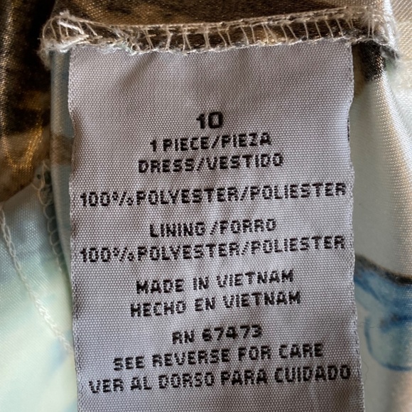 🥳 HP💙 EUC 50S VINTAGE STYLE FLORAL DRESS SZ 10 - Picture 9 of 10